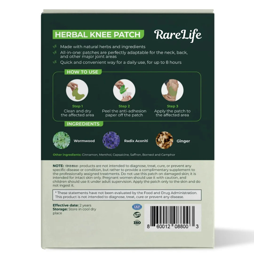 The Original Pain Relief KNEE PATCHES by RareLife