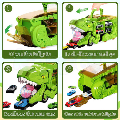 Dino Adventure Truck Slide with Cars