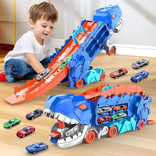Dino Adventure Truck Slide with Cars