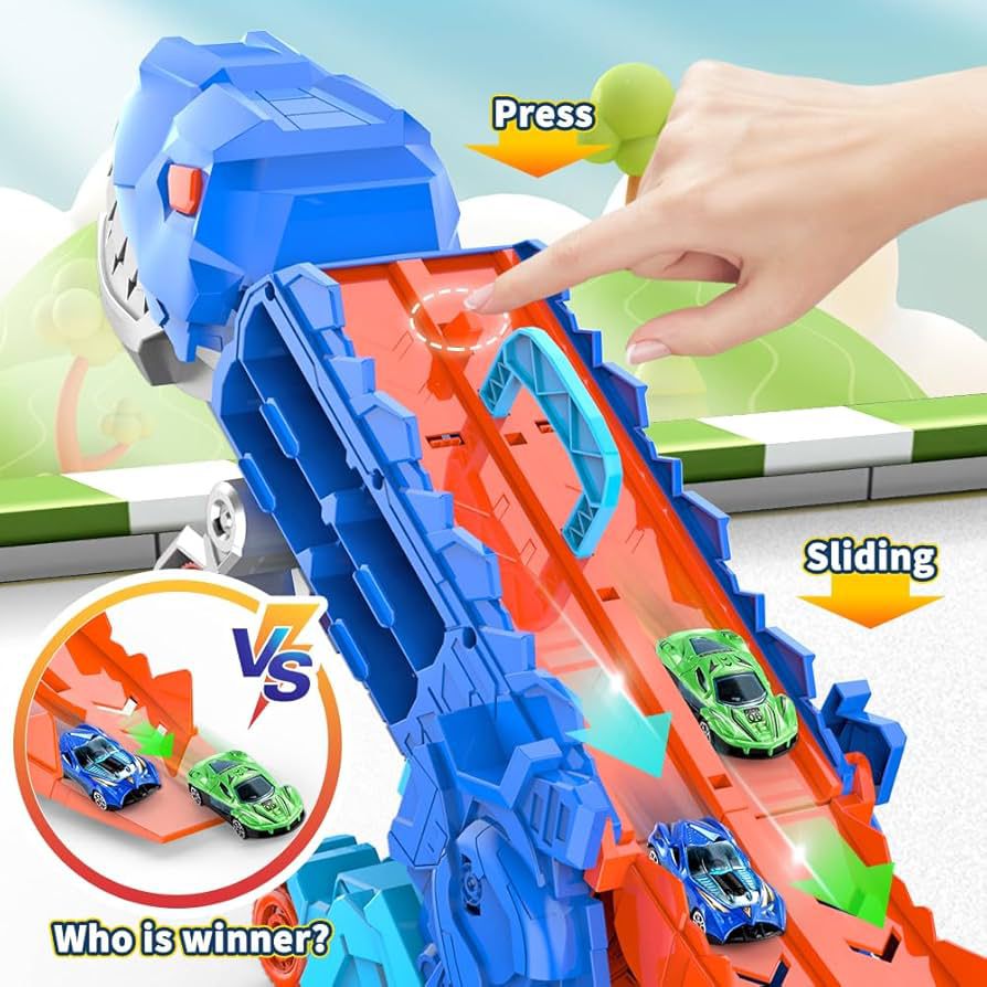 Dino Adventure Truck Slide with Cars