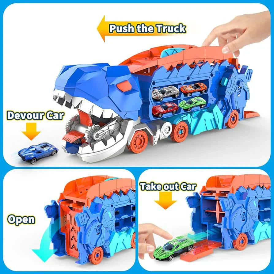 Dino Adventure Truck Slide with Cars
