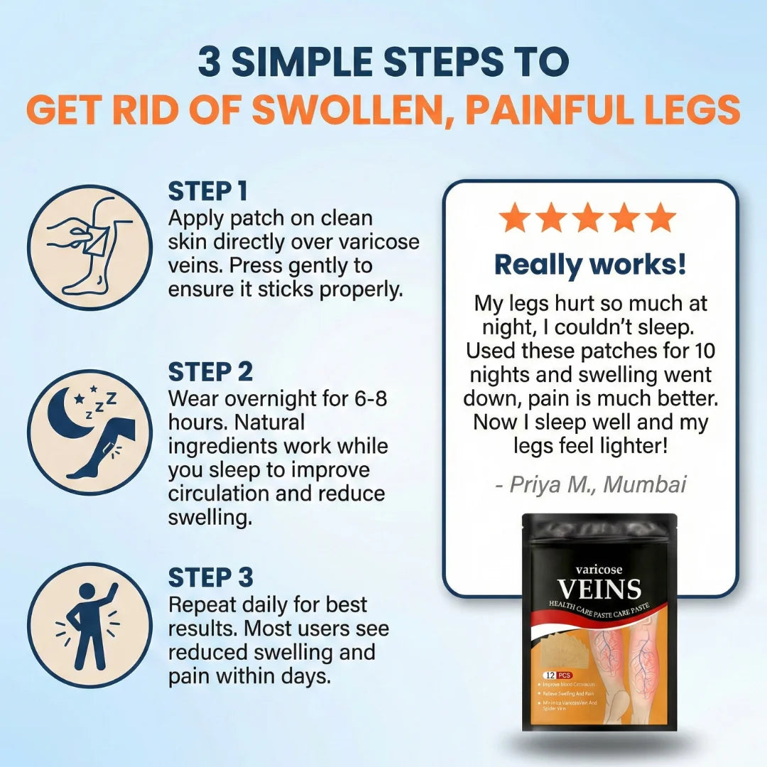 The Original Varicose Vein Relief Patches by RareLife