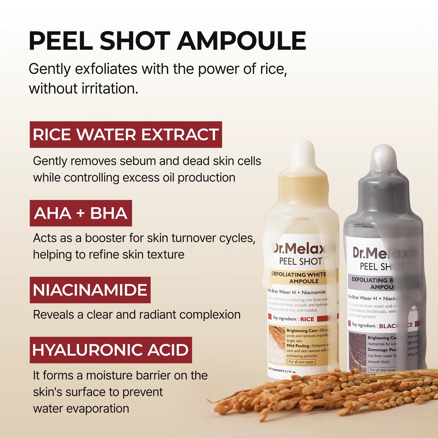 Rice Peel Glow Serum for Korean Glass Skin