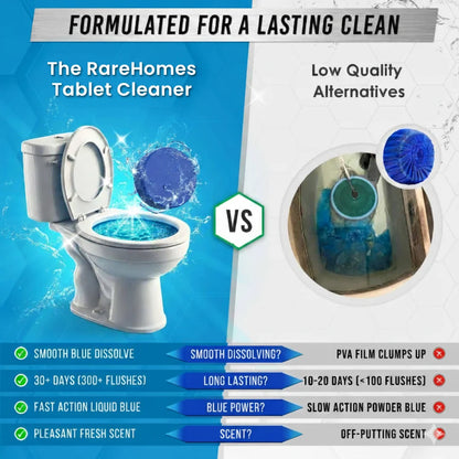 Blue Tablets Toilet Cleaning Solution